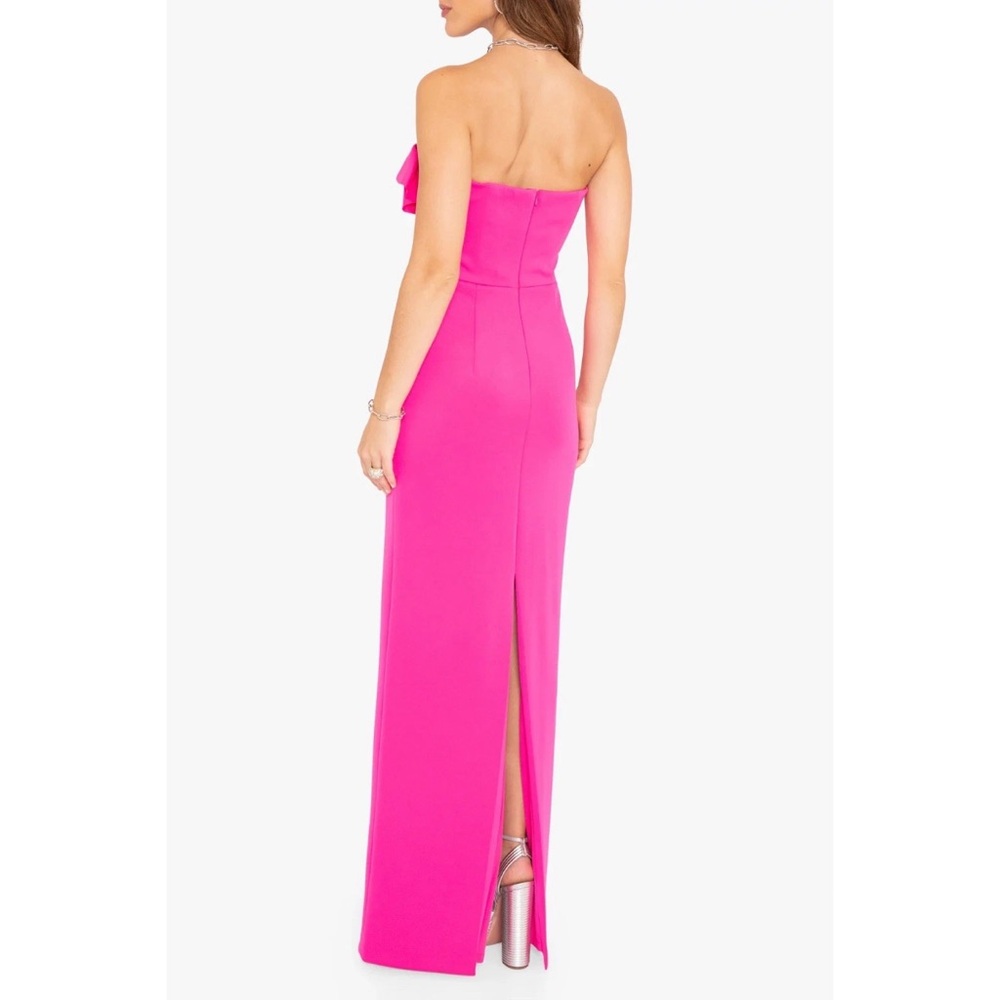 $575 Black Halo Women's Divina Gown Maxi Dress Pink Strapless 2 - Picture 3 of 14
